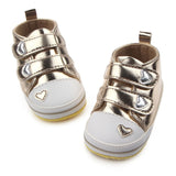 Newborn Baby Spring Autumn Shoes Boys Girls Classic Heart-shaped PU Leather