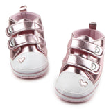 Newborn Baby Spring Autumn Shoes Boys Girls Classic Heart-shaped PU Leather