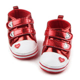 Newborn Baby Spring Autumn Shoes Boys Girls Classic Heart-shaped PU Leather