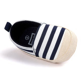 2018 Fashion Blue Striped Baby Boy Shoes
