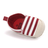 2018 Fashion Blue Striped Baby Boy Shoes