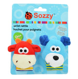 Free shipping Baby Rattle Baby Toys 0-12 Months Sozzy Garden Bug Wrist Rattle and Foot Sock Educational Toys Christmas #C