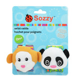 Free shipping Baby Rattle Baby Toys 0-12 Months Sozzy Garden Bug Wrist Rattle and Foot Sock Educational Toys Christmas #C