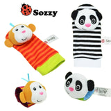 Free shipping Baby Rattle Baby Toys 0-12 Months Sozzy Garden Bug Wrist Rattle and Foot Sock Educational Toys Christmas #C