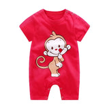baby clothes 100% cotton short sleeve summer girls boys rompers toddler infant 0-18 months clothes