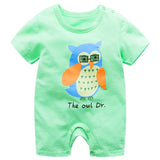baby clothing 100% cotton unisex rompers baby boy girls short sleeve summer cartoon toddler cute Clothes