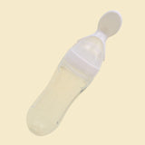 Safe Newborn Baby Feeding Bottle Toddler Silicone Squeeze Feeding Spoon Milk Cereal Bottle Baby Training Feeder Food Supplement