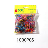 200/1000PCS Cute Girls Colourful Ring Disposable Elastic Hair Bands
