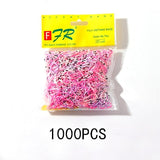 200/1000PCS Cute Girls Colourful Ring Disposable Elastic Hair Bands