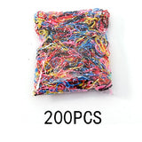 200/1000PCS Cute Girls Colourful Ring Disposable Elastic Hair Bands