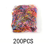 200/1000PCS Cute Girls Colourful Ring Disposable Elastic Hair Bands