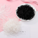 200/1000PCS Cute Girls Colourful Ring Disposable Elastic Hair Bands