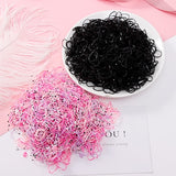 200/1000PCS Cute Girls Colourful Ring Disposable Elastic Hair Bands