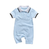Summer Newborn Baby Boys Romper Short Sleeve