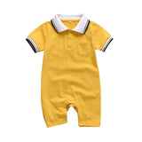 Summer Newborn Baby Boys Romper Short Sleeve