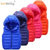 Kids Vest Children's Girls Vest Hooded Jacket Winter Autumn