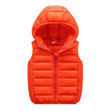 Kids Vest Children's Girls Vest Hooded Jacket Winter Autumn