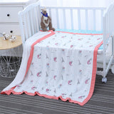 4 and 6 layers bamboo cotton kids newborn baby blanket