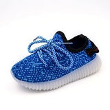 Toddler Baby Kids Boys Girls Luminous Sneakers Breathable Shoes Sport Running LED Shoes Anti-Slip Shoes
