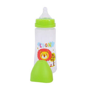 300ML Baby Cartoon Milk Wide Mouth Bottle Juice Bottle Baby Milk Bottle Safety Silicone Baby Bottle Supplement Rice Paste